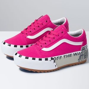 VANS LOGO STACK OLD SKOOL STACKED PINK